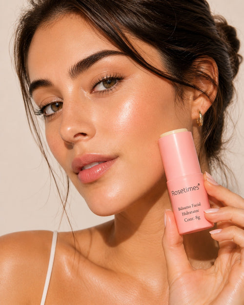Bálsamo Facial en Stick Rosetimes™ | Hidratación 24H, Firmeza y Luminosidad Instantánea