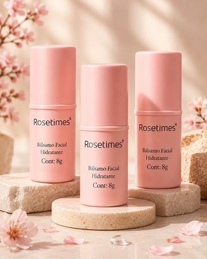 Bálsamo Facial en Stick Rosetimes™ | Hidratación 24H, Firmeza y Luminosidad Instantánea