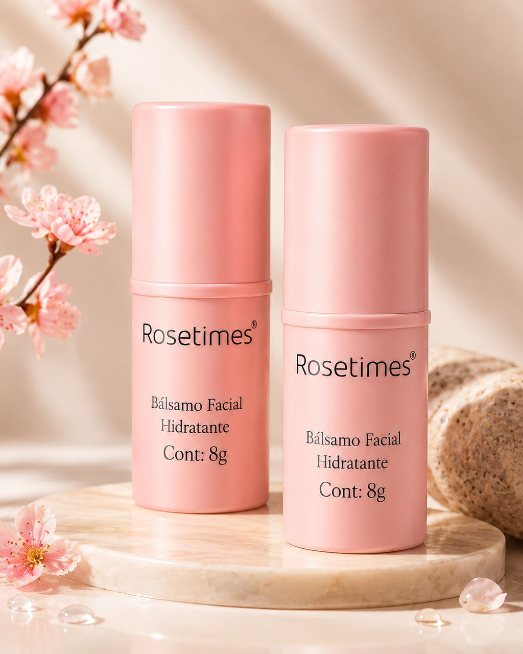 Bálsamo Facial en Stick Rosetimes™ | Hidratación 24H, Firmeza y Luminosidad Instantánea